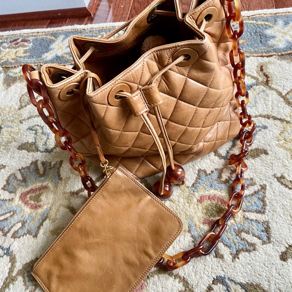 Chanel Vintage Quilted Bucket Bag
